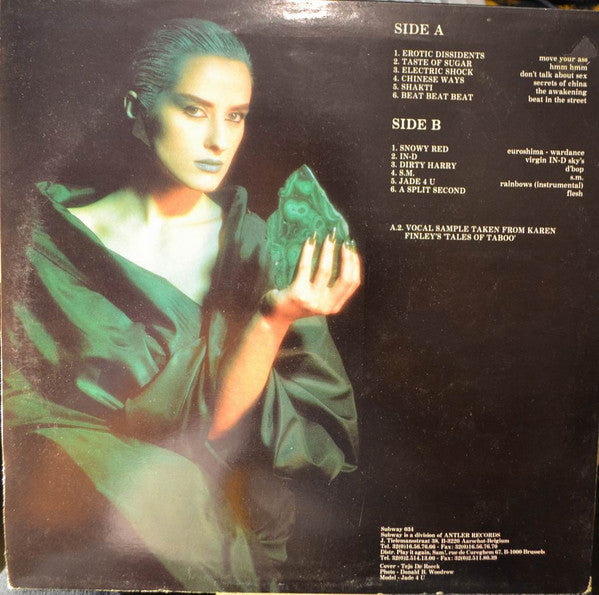 Image of Back Cover of LP - VG/VG - VARIOUS, New Beat - Take 1 (Subway; SUB 034, Belgium 1988, Green Cover), Strong VG,  - 4246118S