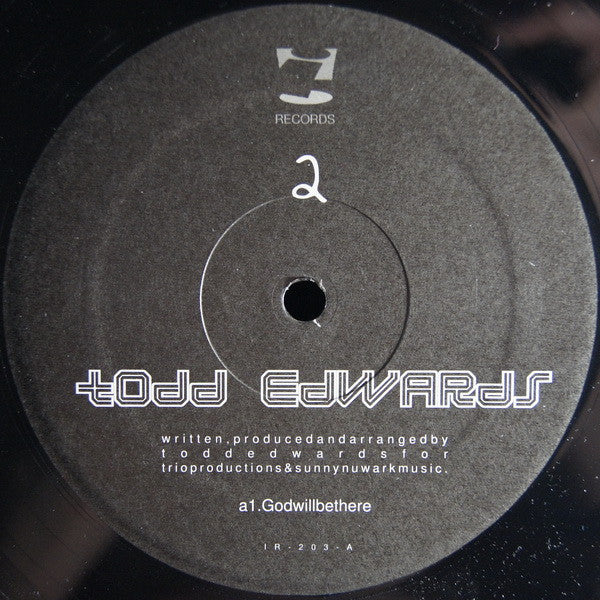 Image of Front Cover of 12" - /VG - TODD EDWARDS, 2 (i! Records; IR-203, US 2001, Plain Sleeve), Felt tip on label.,  - 4226250E