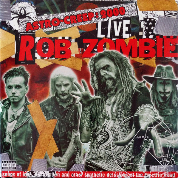 Image of Front Cover of LP - VG+/VG - ROB ZOMBIE, Astro-Creep: 2000 Live (Songs Of Love, Destruction And Other Synthetic Delusions Of The Electric Head) (UMe; 00602557784534, Europe 2018, Gatefold), Strong VG,  - 4226196E