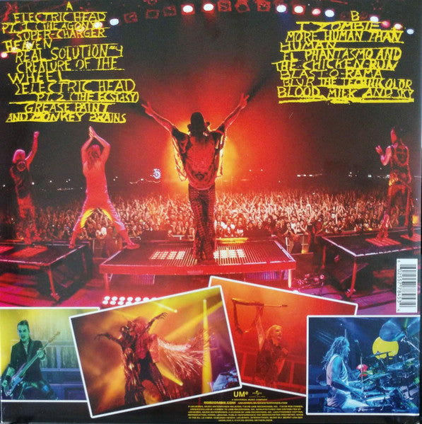 Image of Back Cover of LP - VG+/VG - ROB ZOMBIE, Astro-Creep: 2000 Live (Songs Of Love, Destruction And Other Synthetic Delusions Of The Electric Head) (UMe; 00602557784534, Europe 2018, Gatefold), Strong VG,  - 4226196E