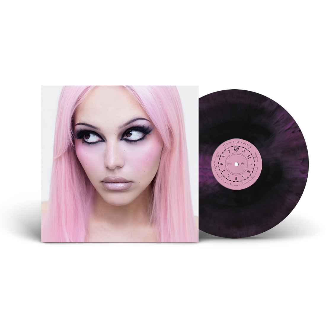 Image of Front Cover of LP - NEW/NEW - AMIRA ELFEKY, It Was Only A Dream (Atlantic; , UK 2026, 140g Black & Purple Vinyl ), , Debut album from Amira Elfeky, featuring the single 'Breakdown'. It follows her EPs Surrender and Skin To Skin and her collaboration with I Prevail on 'Paradise'. - 9419129C