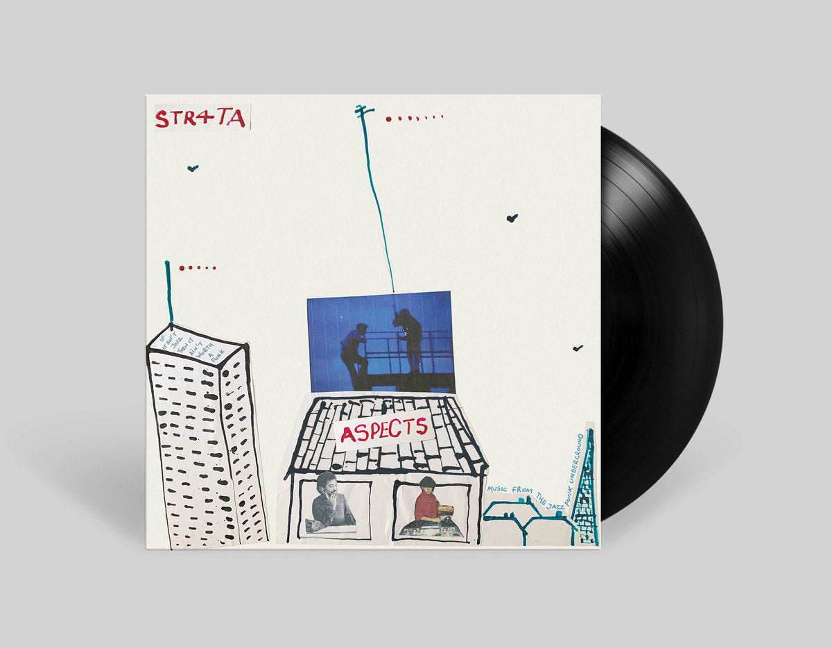 Image of Front Cover of LP - NEW/NEW - STR4TA, Aspects (Repress) (Brownswood; BWOOD240LP, UK 2026, Black Vinyl), , Gilles Peterson and Jean-Paul “Bluey” Maunick revisit the spirit of early-1980s Brit-funk on Aspects, combining live-band energy, funk rhythms and dancefloor grooves. - 9419166C