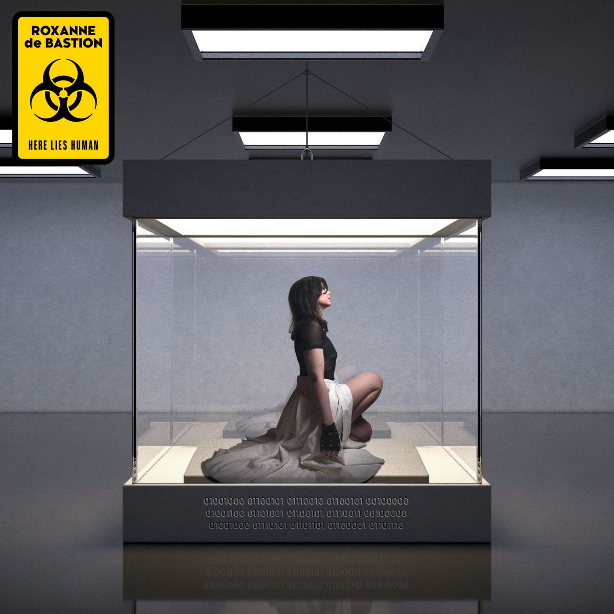 Image of Front Cover of LP - NEW/NEW - ROXANNE DE BASTION, Here Lies Human (Nomad Songs; NOMADO10LP, UK 2027, Black Vinyl), , Third album of energetic alt-pop exploring technology, power imbalances and a dystopian future, produced by Steph Marziano and Tony Visconti. - 9419180C