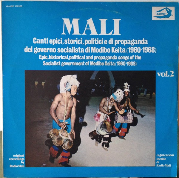 Image of Front Cover of LP - VG+/EX - VARIOUS, Mali - Canti Epici, Storici, Politici E di Propaganda Del Governo di Modibo Keita / Epic, Historical, Political And Propaganda Songs Of The Socialist Government Of Modibo Keita (1960-1968). Vol. 2 (Albatros; VPA 8327, Italy 1977), Still In Opened Shrinkwrap. Disc looks unplayed.,  - 4216414C