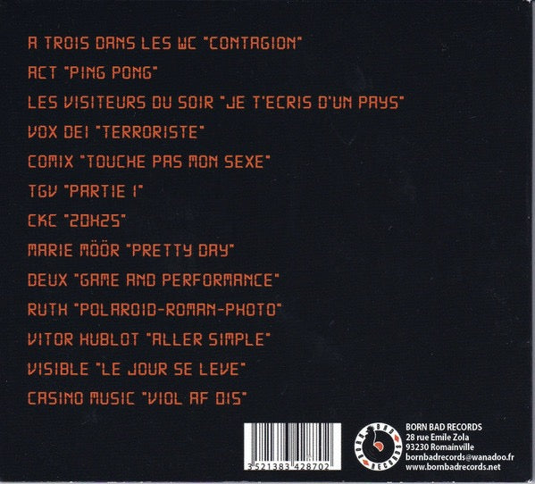 Image of Back Cover of CD - VG+/VG+ - VARIOUS, BIPPP (French Synth-Wave 1979/85) (Born Bad Records; 002, France 2008 Reissue, Digipak, Booklet), ,  - 4216484C