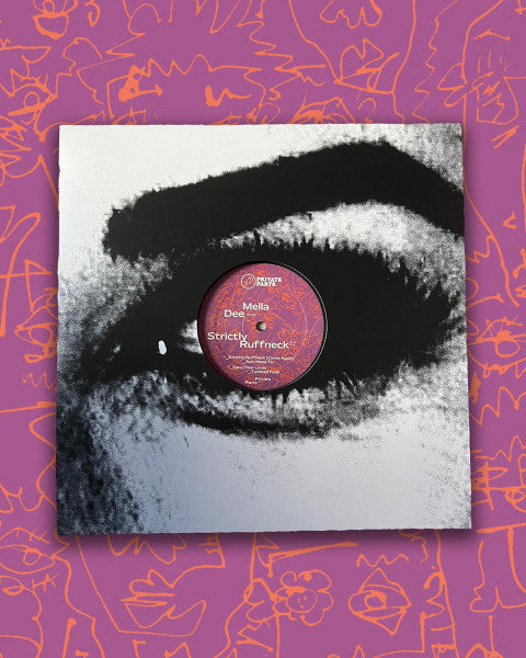 Image of Front Cover of 12" - VG+/VG+ - MELLA DEE, Strictly Ruffneck EP (Private Parts; PRIVATEPARTS�3, UK 2024, Company Sleeve), , A1	Strictly Ruffneck (Come Again)A2	Just Need ToB1	5am (Your Love)B2	Twisted Funk - 4216544C