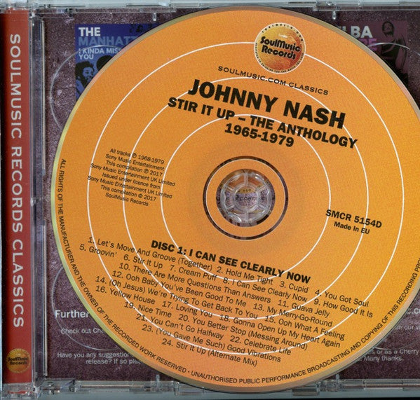 Image of Label Cover of 2xCD - EX/EX - JOHNNY NASH, Stir It Up (The Anthology 1965-1979) (SoulMusic Records; SMCR 5154D, UK 2017, Jewel Case, Booklet), ,  - 4236236E