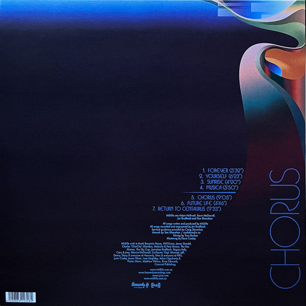 Image of Back Cover of LP - VG+/VG+ - MILDLIFE, Chorus (Heavenly; HVNLP222, Europe 2024, Inner), In hype stickered plastic outer.,  - 4226279E