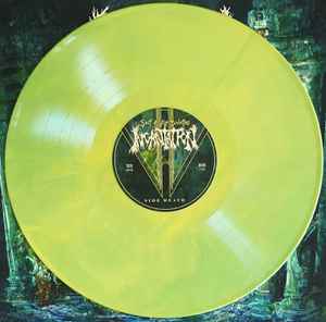 Image of Label Cover of LP - VG+/VG+ - INCANTATION, Sect Of Vile Divinities (Relapse Records; RR7437, US 2020, Hype Stickered Poly Outer, Insert, Green And Mustard Galaxy Merge Vinyl), ,  - 4216435C