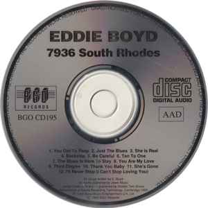 Image of Label Cover of CD - VG+/VG+ - EDDIE BOYD WITH PETER GREEN'S FLEETWOOD MAC*, 7936 South Rhodes (BGO Records; BGOCD195, UK 1993, Jewel Case), ,  - 4236230E