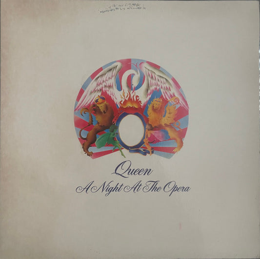 Image of Front Cover of LP - VG/G+ - QUEEN, A Night At The Opera (Elektra; 7E-1053, US 1970s, Embossed Gatefold Sleeve), Edge Wear, Light Stains,  - 4246448S