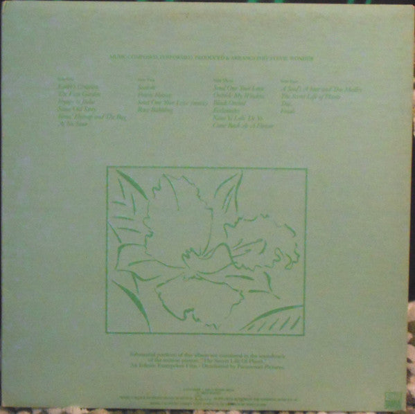 Image of Back Cover of 2xLP - VG/VG - STEVIE WONDER, Journey Through The Secret Life Of Plants (Tamla; T13-371-N2, Canada 1979, Gatefold), ,  - 4226359E