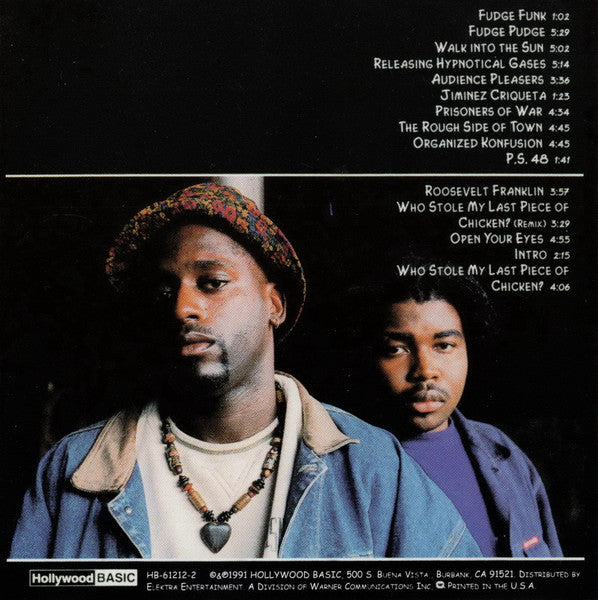 Image of Back Cover of CD - VG/VG+ - ORGANIZED KONFUSION, Organized Konfusion (Hollywood BASIC; HB-61212-2, US 1990s Reissue, Jewel Case, Booklet), ,  - 4216601C