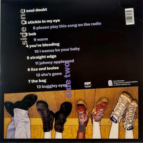 Image of Back Cover of LP - VG+/VG+ - NOFX, White Trash, Two Heebs And A Bean (Epitaph; 86418-1, US 2022 Reissue, Inner, 30th Anniversary Edition ), Light marks only. Seam splits to inner. Still in shrinkwrap.,  - 4246453S