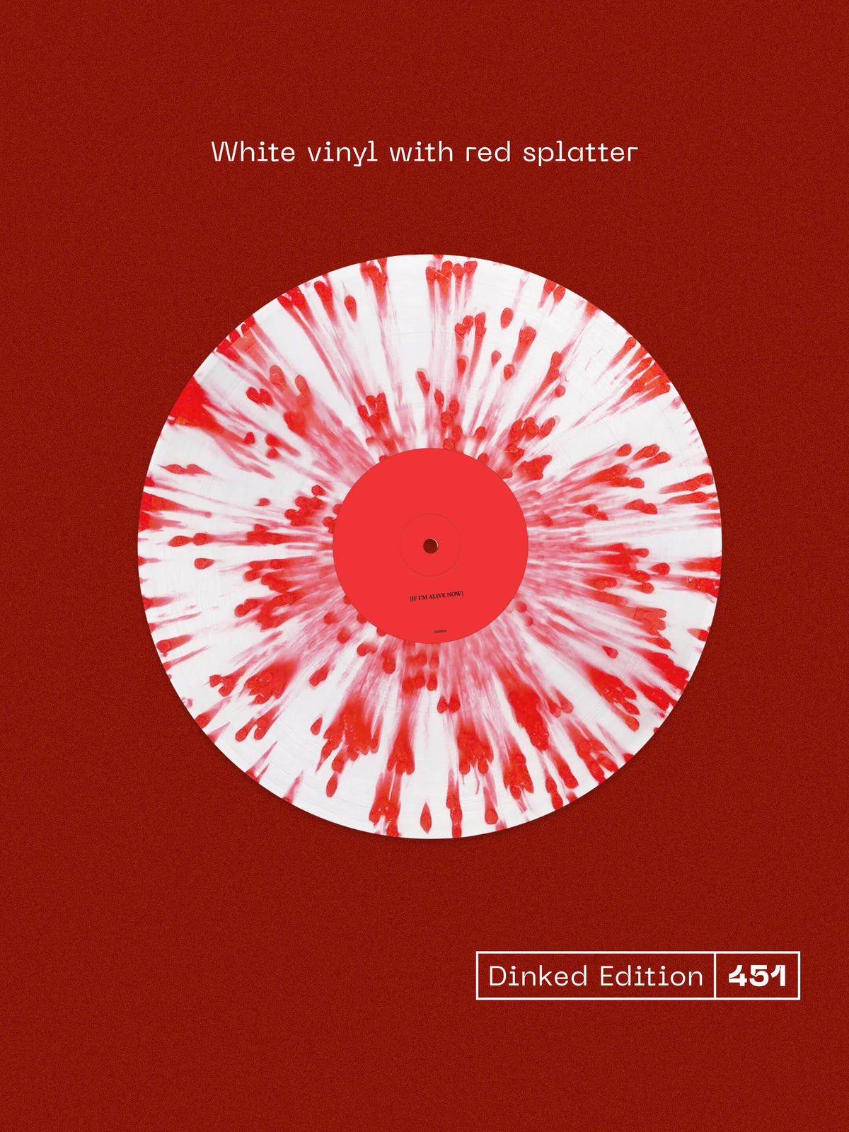 Image of Back Cover of LP - NEW/NEW - PINS, If I'm Alive Now, Then I Was Dead - Dinked Edtion (Haus of PINS; HOP26LPX, UK 2027, Dinked No.451, White Vinyl with Red Splatter, Riso-Printed Zine, Limited Pressing of 400), , Manchester post-punk group PINS capture a profound sense of rebirth on their 4th studio album - and first since 2020's 'Hot Slick' - 'If I'm Alive Now, Then I Was Dead'. Driven by pure personal pleasure, the band created this record as a cathartic exploration of existentialism, true love, g