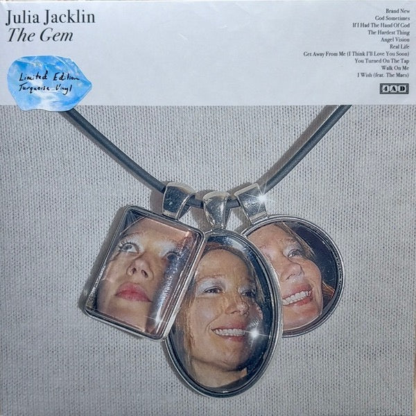 Image of Front Cover of LP - EX/EX - JULIA JACKLIN, The Gem (4AD; 4AD0942LP, UK, Europe & US 2026, Gatefold, Insert, Turquoise Vinyl), Still In Opened Shrinkwrap With Hype Sticker,  - 4216643C