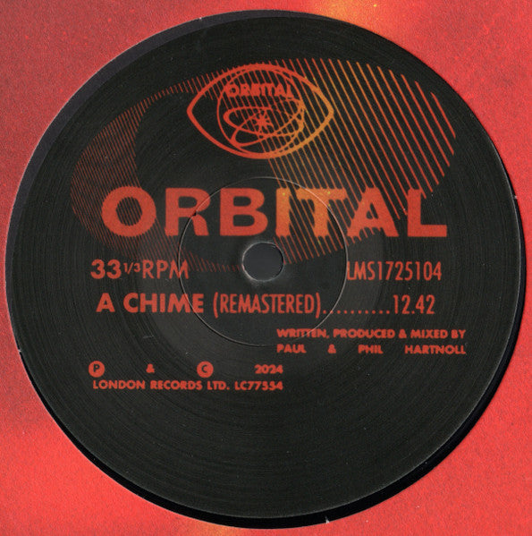 Image of Label Cover of 12" - VG+/VG+ - ORBITAL, Chime / Deeper (London Records; LMS1725104, UK 2024 Reissue, Company Sleeve, Limited Edition of 1,000), ,  - 4246480S