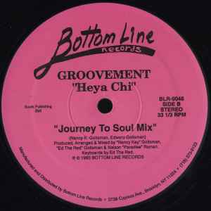 Image of Back Cover of 12" - /VG - GROOVEMENT, Heya Chi (Bottom Line Records ; BLR-9048, US 1993), few marks either side - still VG. pen on labels,  - 4246497S