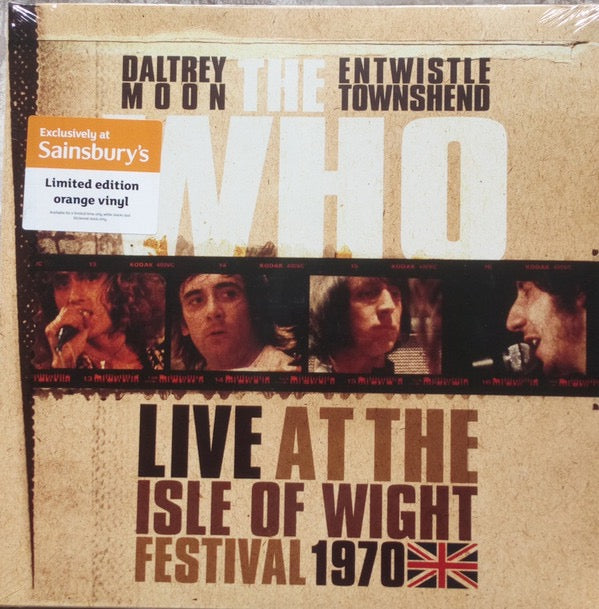 Image of Front Cover of LP - VG+/EX - THE WHO, Live At The Isle Of Wight Festival 1970 (Ear Music Classics ; 0215245EMX, UK 2020 Reissue, Gatefold, 3 Inners, Orange Vinyl), ,  - 4226293E