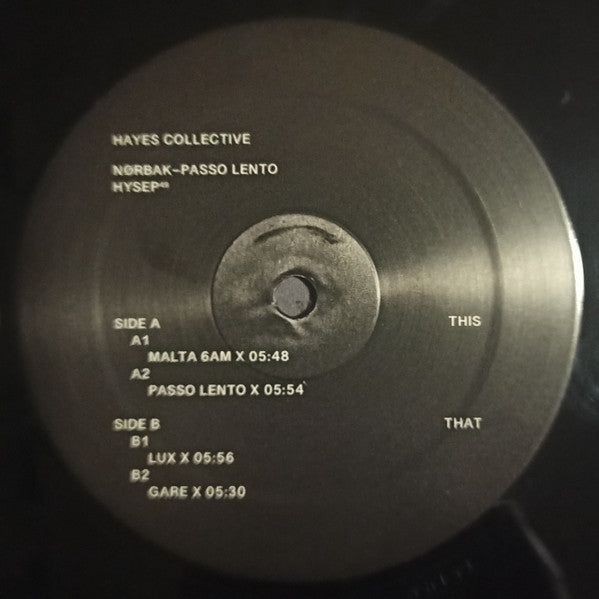 Image of Label Cover of 12" - VG+/VG+ - N�RBAK, Passo Lento (Hayes; HYSEP49, Portugal 2023), ,  - 4246473S