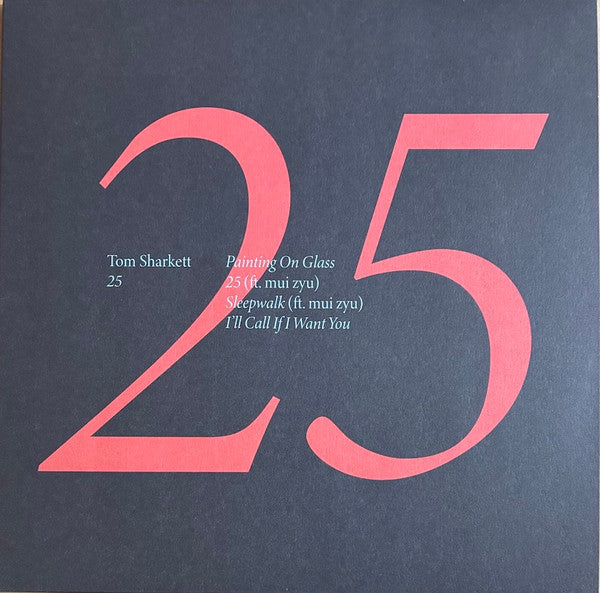 Image of Front Cover of 12" - VG+/VG+ - TOM SHARKETT, 25 (Test Pressing Recordings; TPR008, UK 2026, Picture Sleeve), ,  - 4226374E
