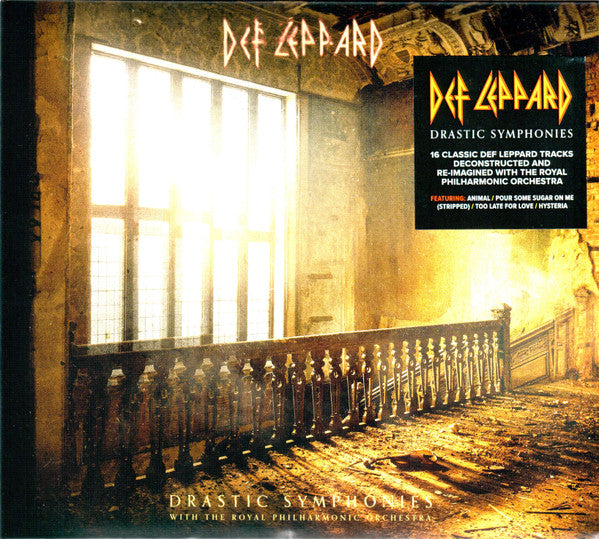 Image of Front Cover of CD - EX/EX - DEF LEPPARD WITH THE ROYAL PHILHARMONIC ORCHESTRA, Drastic Symphonies (Universal Music Recordings; 00602445663330, Worldwide 2023, Gatefold, Booklet), ,  - 4236302E