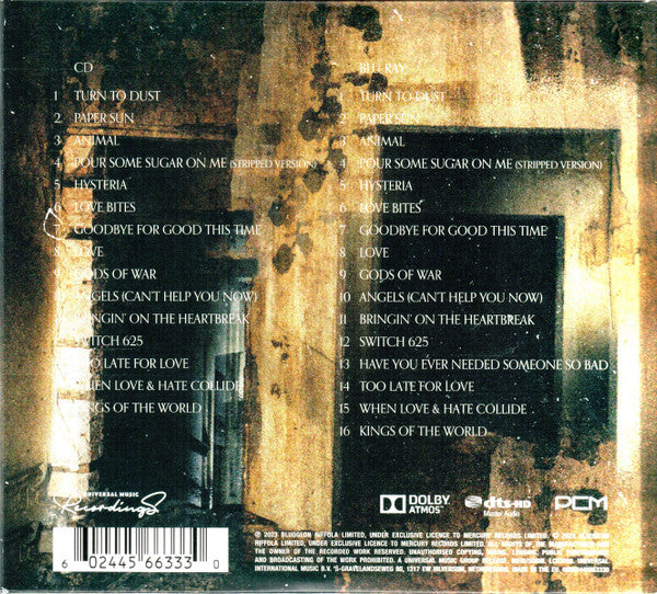 Image of Back Cover of CD - EX/EX - DEF LEPPARD WITH THE ROYAL PHILHARMONIC ORCHESTRA, Drastic Symphonies (Universal Music Recordings; 00602445663330, Worldwide 2023, Gatefold, Booklet), ,  - 4236302E