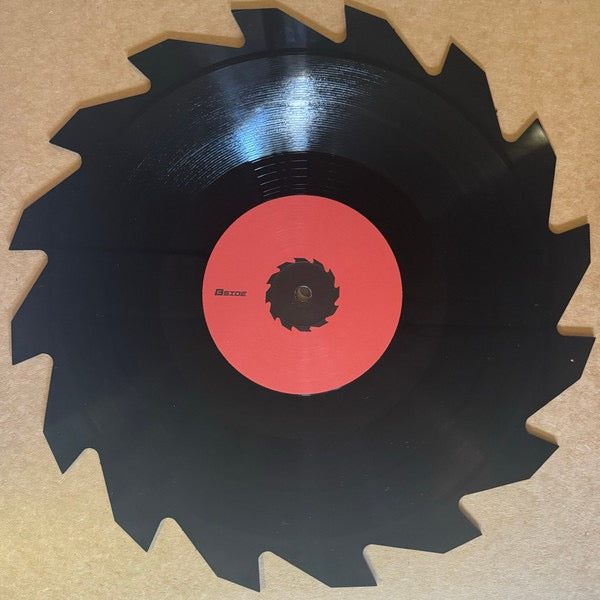 Image of Back Cover of 11" - VG+/EX - DECIBOLT, Intoxicated Perspectives EP (Cutting Shapes; CS001, Germany 2024, Clear Plastic Sleeve, Saw-Blade Vinyl), ,  - 4316104C