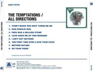 Image of Back Cover of CD - EX/EX - THE TEMPTATIONS, All Directions (Motown; UICY-75791, Japan 2013, Jewel Case), ,  - 4236313E