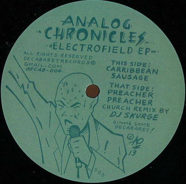 Image of Front Cover of 12" EP - /G+ - ANALOG CHRONICLES, Electrofield EP (Decabaret Records; DECAB-004, France 2013), Lots of light hairlines and marks, close to VG.,  - 4316106C
