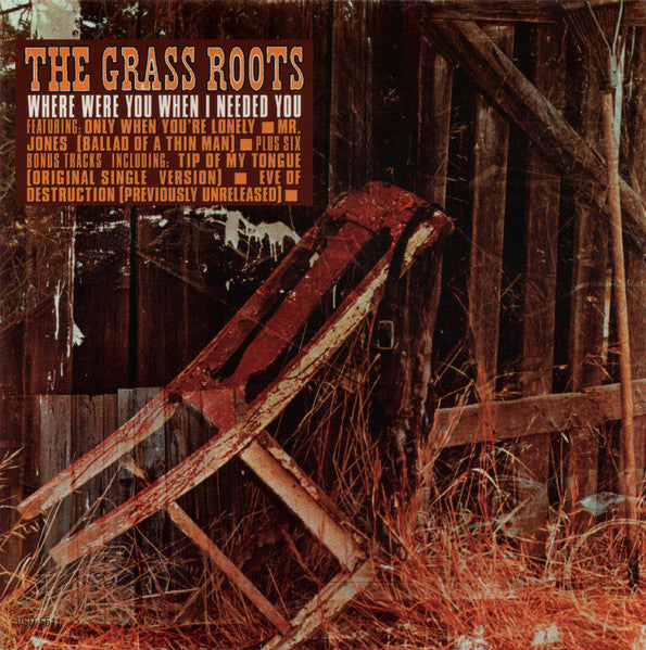 Image of Front Cover of CD - VG+/VG+ - THE GRASS ROOTS, Where Were You When I Needed You (Var�se Sarabande; VSD-5511, US 1994), ,  - 4356001S