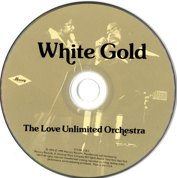 Image of Label Cover of CD - VG+/VG+ - THE LOVE UNLIMITED ORCHESTRA*, White Gold (Mercury; 314 546 218-2, US 1999, Jewel Case), ,  - 4236153E