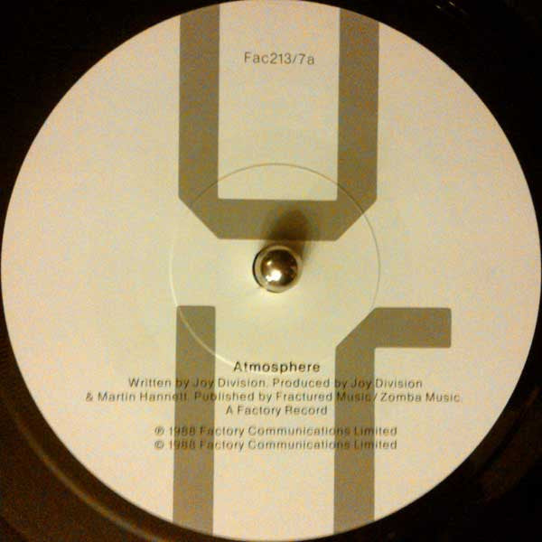 Image of Label Cover of 7" - VG/VG - JOY DIVISION, Atmosphere / The Only Mistake (Factory; Fac213/7, UK 1988), Sticker Residue on Sleeve,  - 4356020S