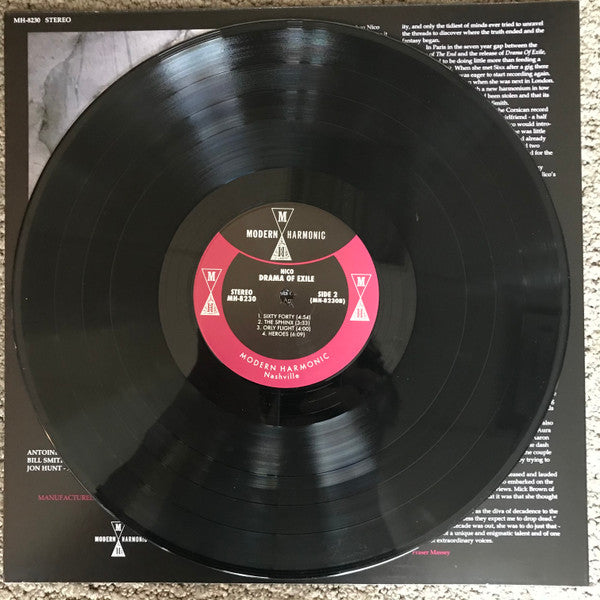 Image of Label Cover of LP - VG/EX - NICO, Drama Of Exile (Modern Harmonic; MH-8230, US 2021 Reissue, Black Vinyl), Edge wear, no shrink/hype sticker.,  - 4316169C