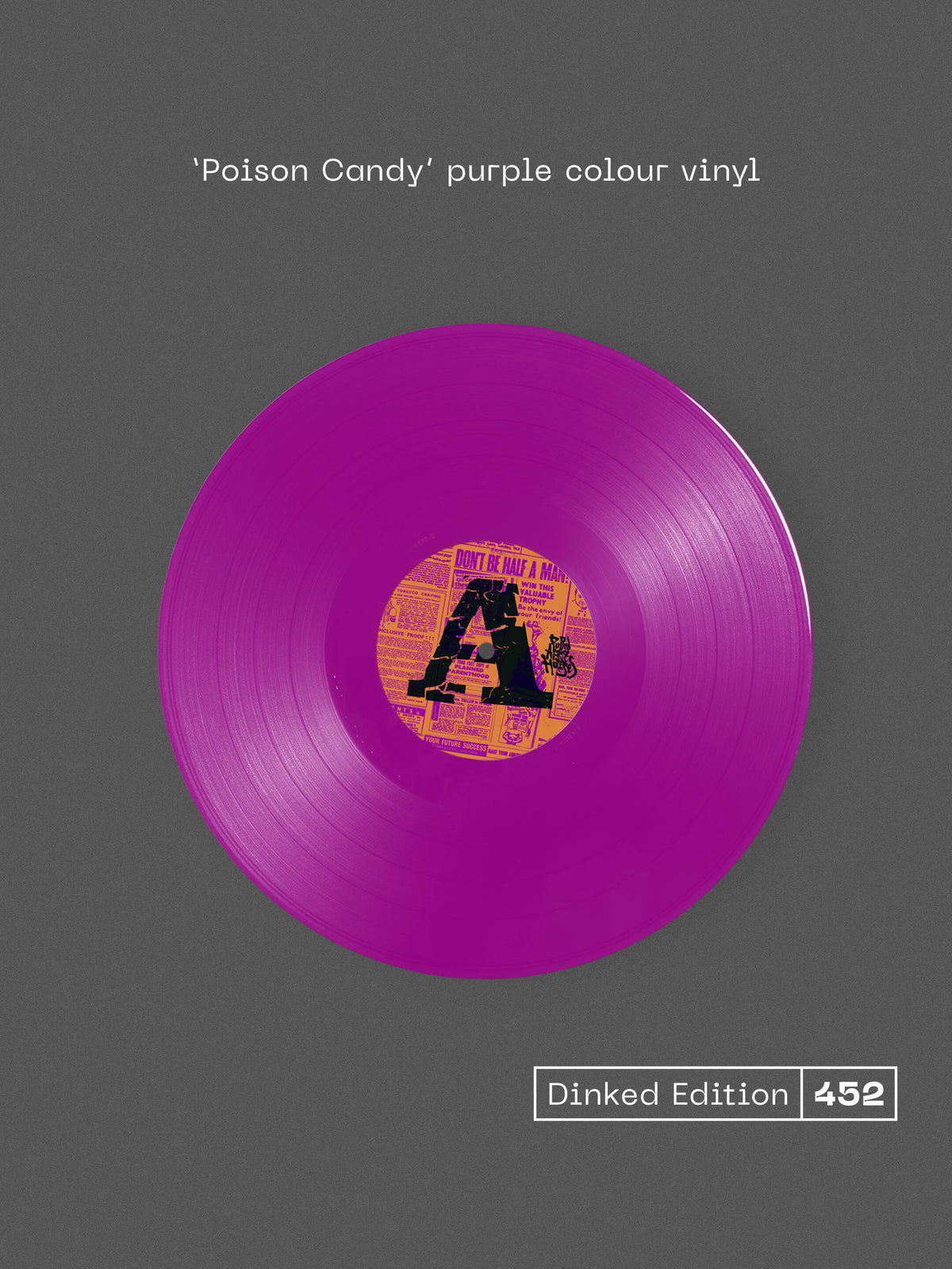 Image of Back Cover of LP - NEW/NEW - PULLED APART BY HORSES, Dopamine Hits - Dinked Edition (Damage Limited Records; DL001LPX, UK 2027, Screen Printed Sleeve, Signed Postcard, Dinked Edition No.452, 'Poison Candy' Purple Vinyl, 12" x 24" Screen Printed Double Sided Inlay, Hand-numbered Pressing of 400), , After nearly two decades, five albums and countless chaotic shows, Pulled Apart By Horses retrurn with album number six, 'Dopamine Hits' - a record built around a newly rediscovered sense of freedom. With
