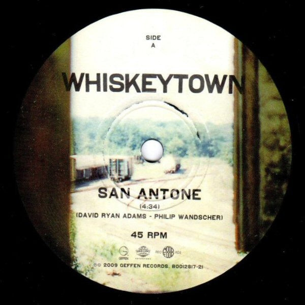 Image of Label Cover of 7" - VG/VG+ - WHISKEYTOWN, San Antone (Geffen Records; B00128170-21, US 2009, Picture Sleeve, Ryan Adams. RSD 2009. Limited To 2000), ,  - 4316204C