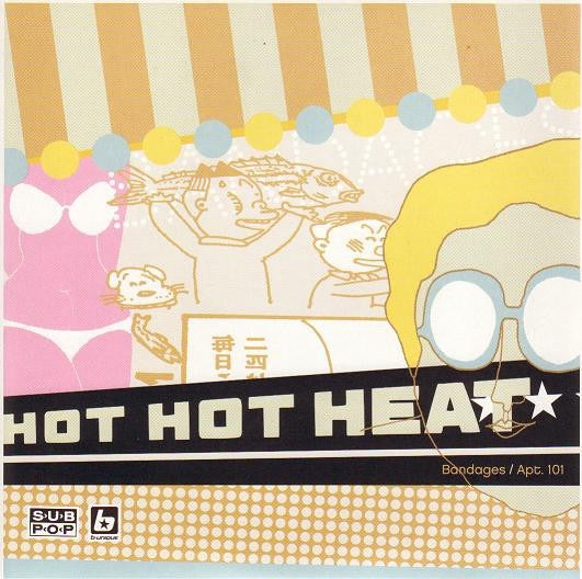 Image of Front Cover of 7" - VG/VG+ - HOT HOT HEAT, Bandages (B-Unique Records; BUN0457, UK 2003, Picture Sleeve), ,  - 4316211C