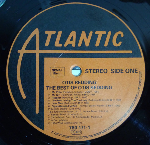 Image of Label Cover of LP - VG/VG - OTIS REDDING, The Best Of Otis Redding (Atlantic; 780 171-1, Europe 1984, Company Inner), ,  - 4326058E