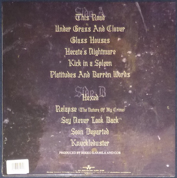 Image of Back Cover of LP - EX/EX - CHILDREN OF BODOM, Hexed (Nuclear Blast ; NB 4043-1, Europe 2021 Reissue, Gatefold, Violet Vinyl, Limited Edition of 200), Still In Stickered Shrinkwrap,  - 4326097E