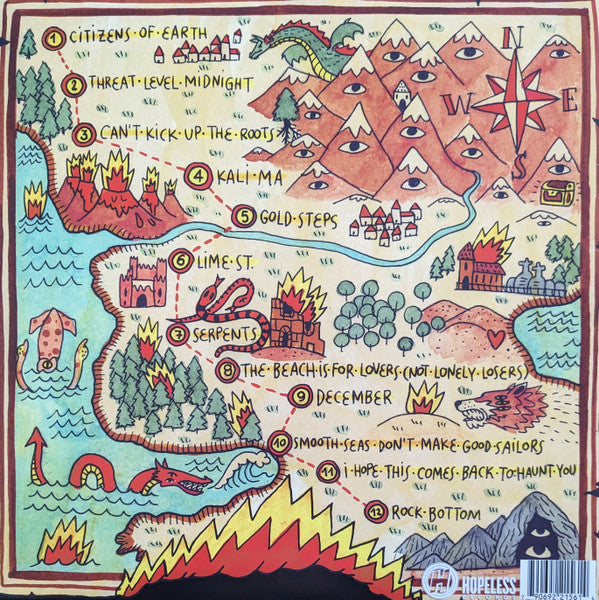 Image of Back Cover of LP - EX/EX - NECK DEEP, Life's Not Out To Get You (Hopeless Records; HR2156-1, UK & US 2015, Gatefold, Insert, Red, Yellow And White Splatter Vinyl), ,  - 4326092E