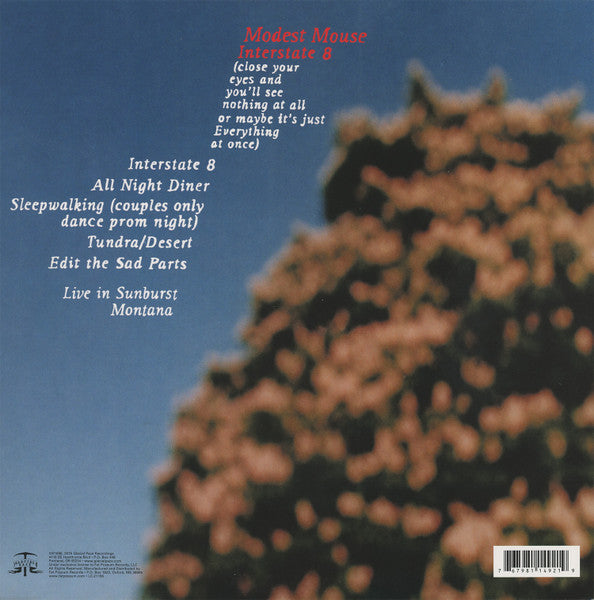 Image of Back Cover of LP - EX/EX - MODEST MOUSE, Interstate 8 (Glacial Pace; GPLP008, US 2015 Reissue, 180 Gram Vinyl), ,  - 4346082S
