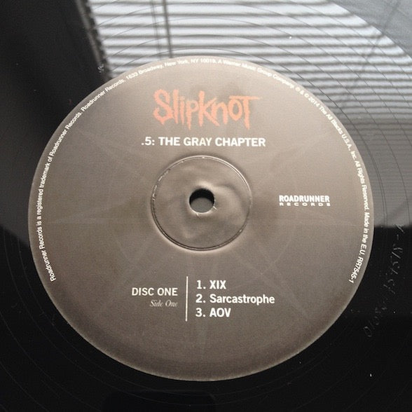 Image of Label Cover of 2xLP - VG+/EX - SLIPKNOT, .5: The Gray Chapter (Roadrunner Records  ; RR7545-1, Europe 2014, Gatefold, 2 Inners, 180 Gram Vinyl), ,  - 4326088E