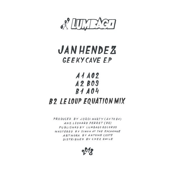 Image of Back Cover of 12" - VG/VG - JAN HENDEZ, Geeky Cave EP (Lumbago; LMBG04, France 2018, Picture Sleeve), ,  - 4316196C