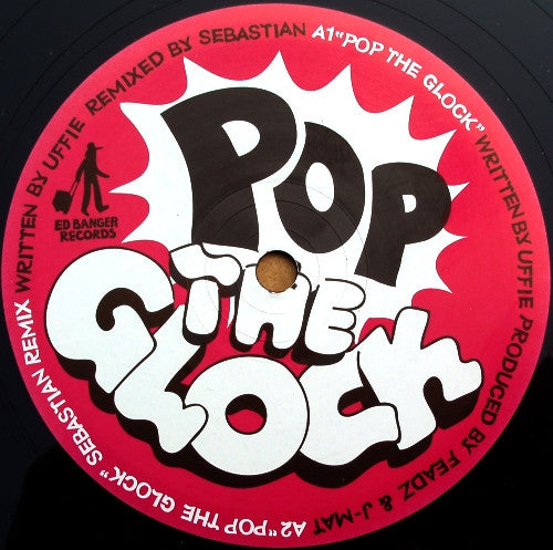 Image of Label Cover of 12" - VG/VG+ - UFFIE, Pop The Glock / Ready To Uff (Ed Banger Records; ED 008, France 2006, Picture Sleeve, Black Vinyl!!), ,  - 4326136E