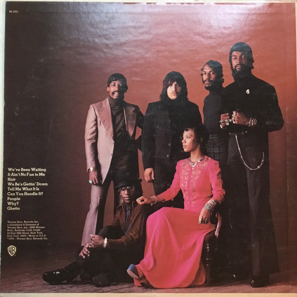 Image of Back Cover of LP - VG/VG - GRAHAM CENTRAL STATION, Graham Central Station (Warner Bros. Records; BS 2763, US 1974, Insert), Light hairlines. Spotty ringwear.,  - 4326122E