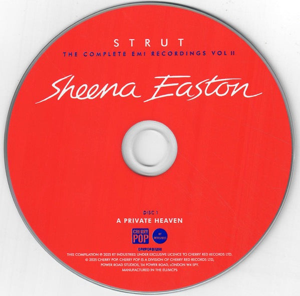 Image of Label Cover of 6xCD - M/M - SHEENA EASTON, Strut (The Complete EMI Recordings Vol II) (Cherry Pop; CR6POPBX292, UK 2025, Box Set, Inners), SEALED,  - 4336047E