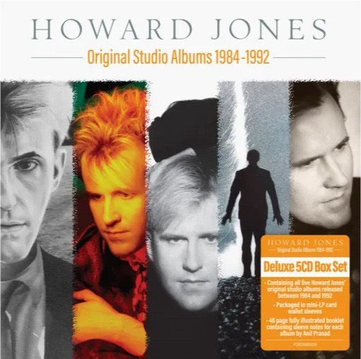Image of Front Cover of 5xCD - M/M - HOWARD JONES, Howard Jones: Original Studio Albums 1984-1992 (Cherry Red; PCRCD5BOX210,  2026, Clamshell Box Set, Inners), Still In Hype Stickered Shrinkwrap,  - 4336048E