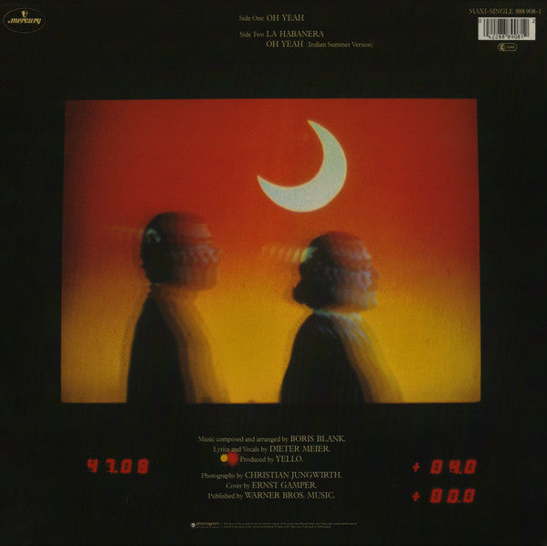 Image of Back Cover of 12" - VG/VG+ - YELLO, Oh Yeah (Mercury; 888 908-1, Germany 1987, PRS Hannover Embossed Sleeve), ,  - 4316230C