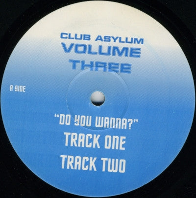 Image of Front Cover of 12" - /G+ - CLUB ASYLUM, Volume Three (Club Asylum; CLUB-3, UK 1998), strong G+ - light marks and scuffs ,  - 4346143S