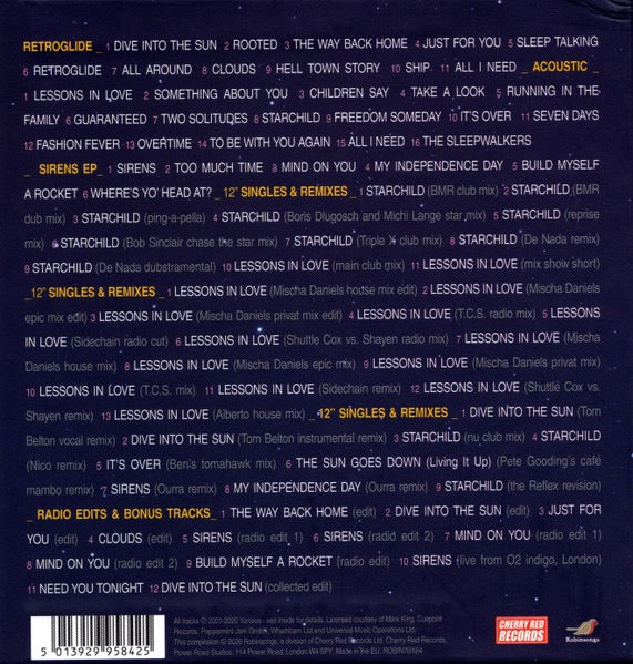 Image of Back Cover of 7xCD - M/M - LEVEL 42, The Later Years 2001-2020 (Cherry Red; ROBIN7BX84,  2026, Box Set), SEALED,  - 4336050E
